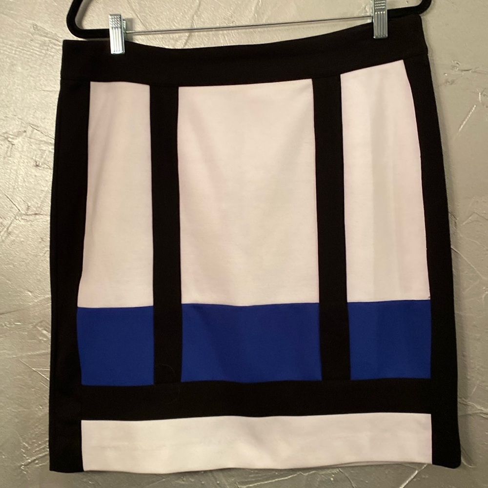 Andrea Jovine Color Block Skirt Size 14 - image 1
